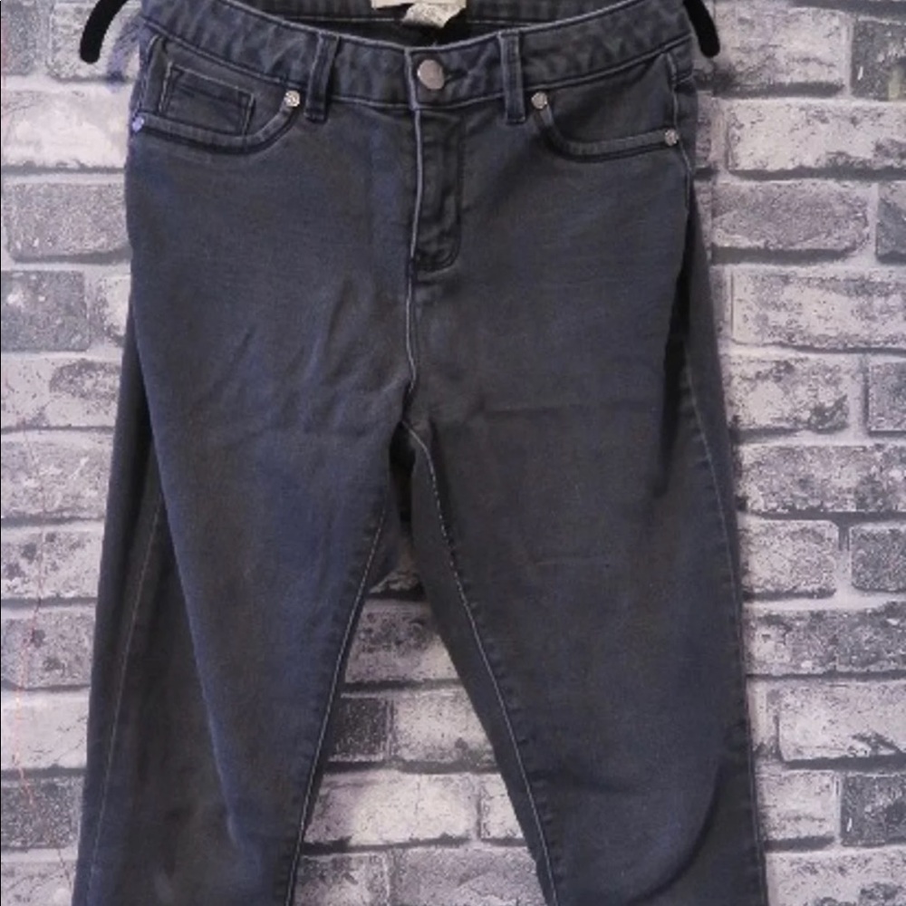 High-Waisted Black Skinny Jeans